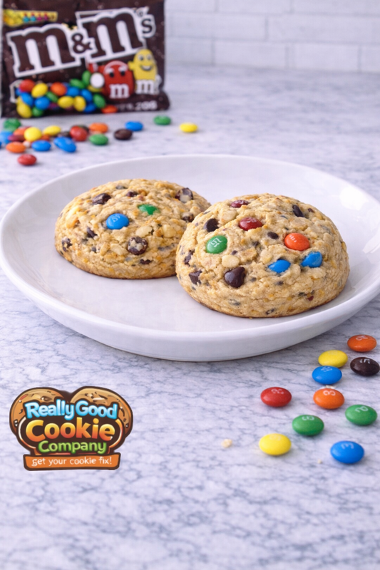 Half Dozen (6) M&M Candy Cookies