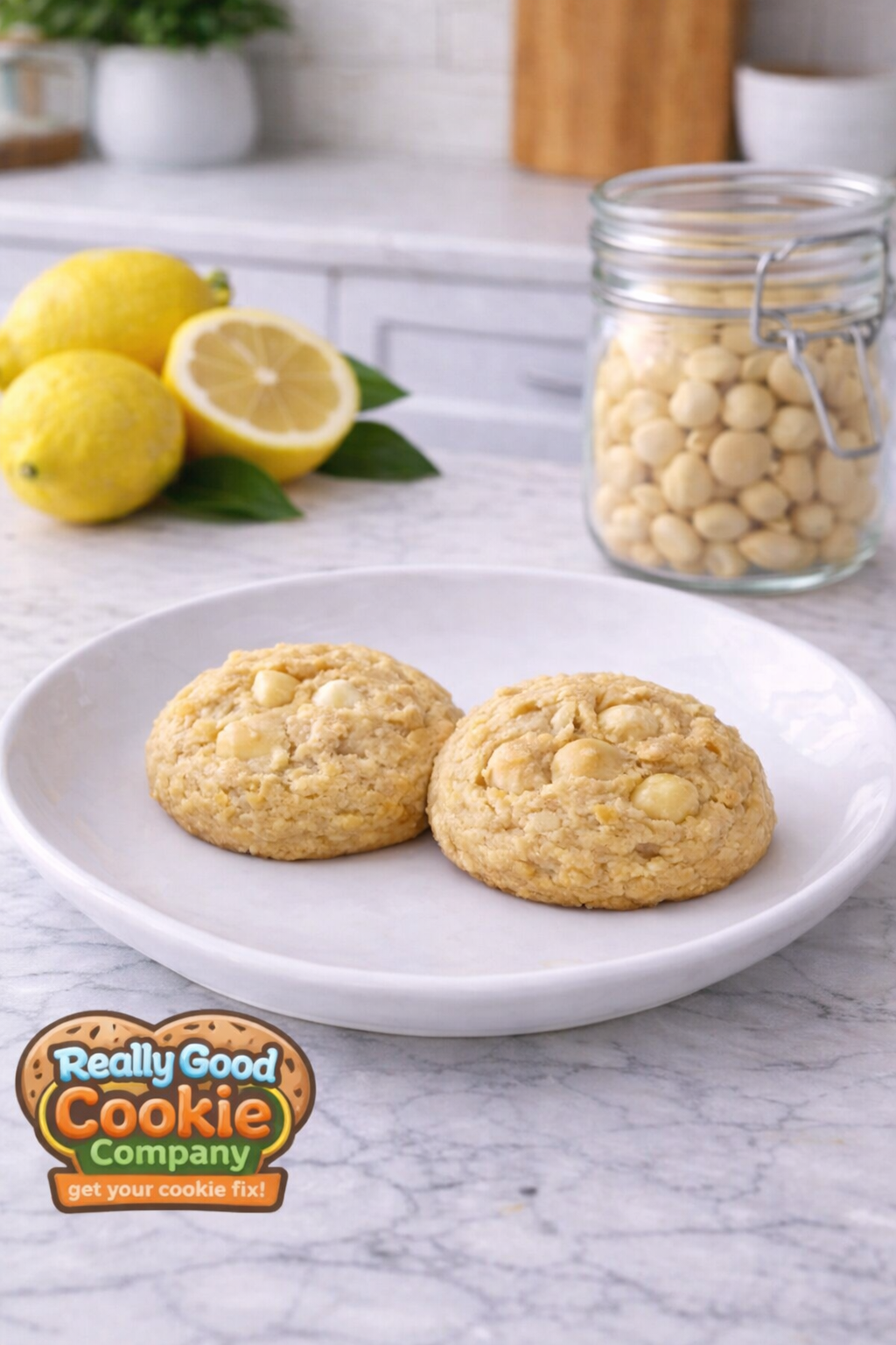 Half Dozen (6) Lemon Macadamia Nut Cookies