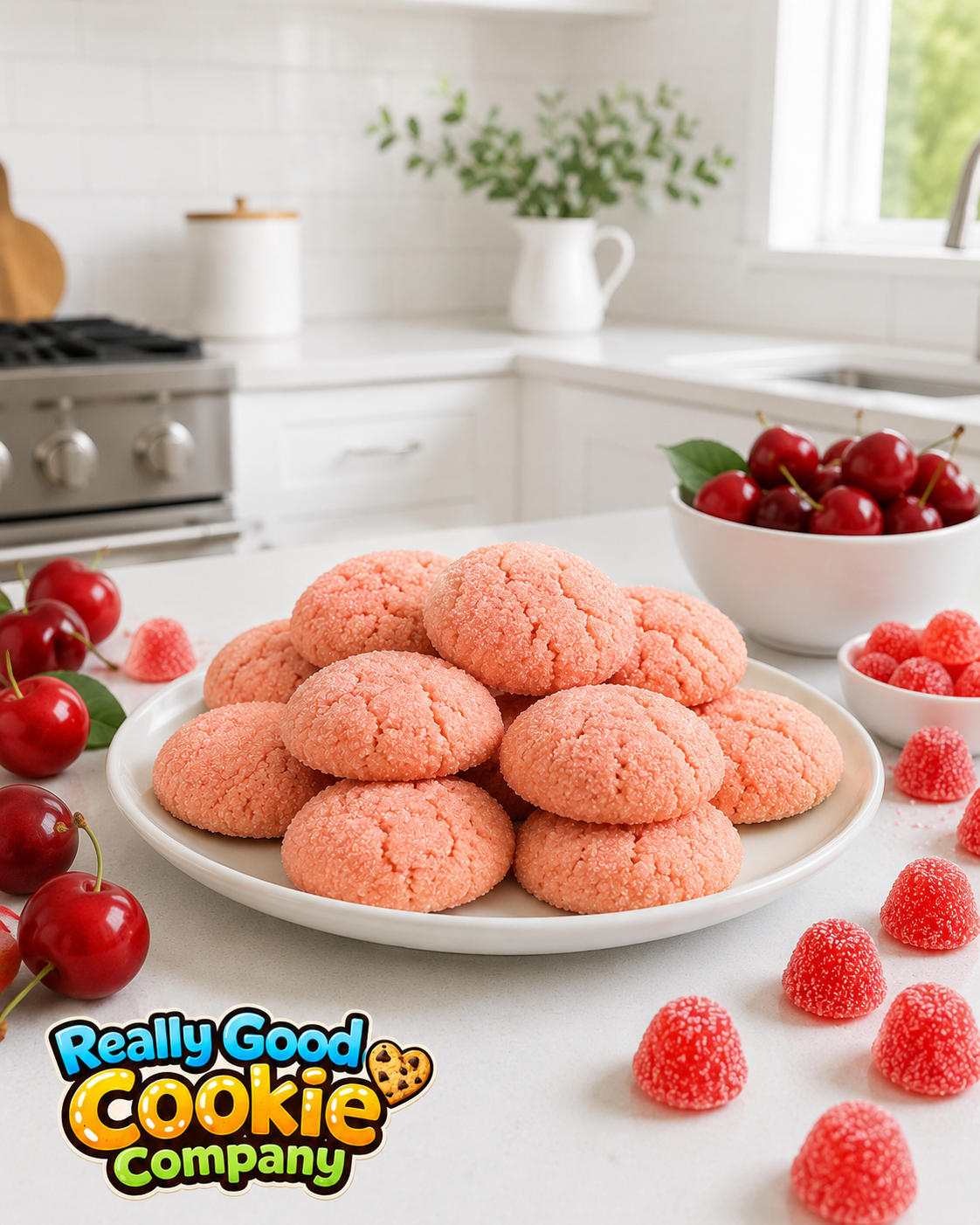 Half Dozen (6) Cherry Drop Cookies