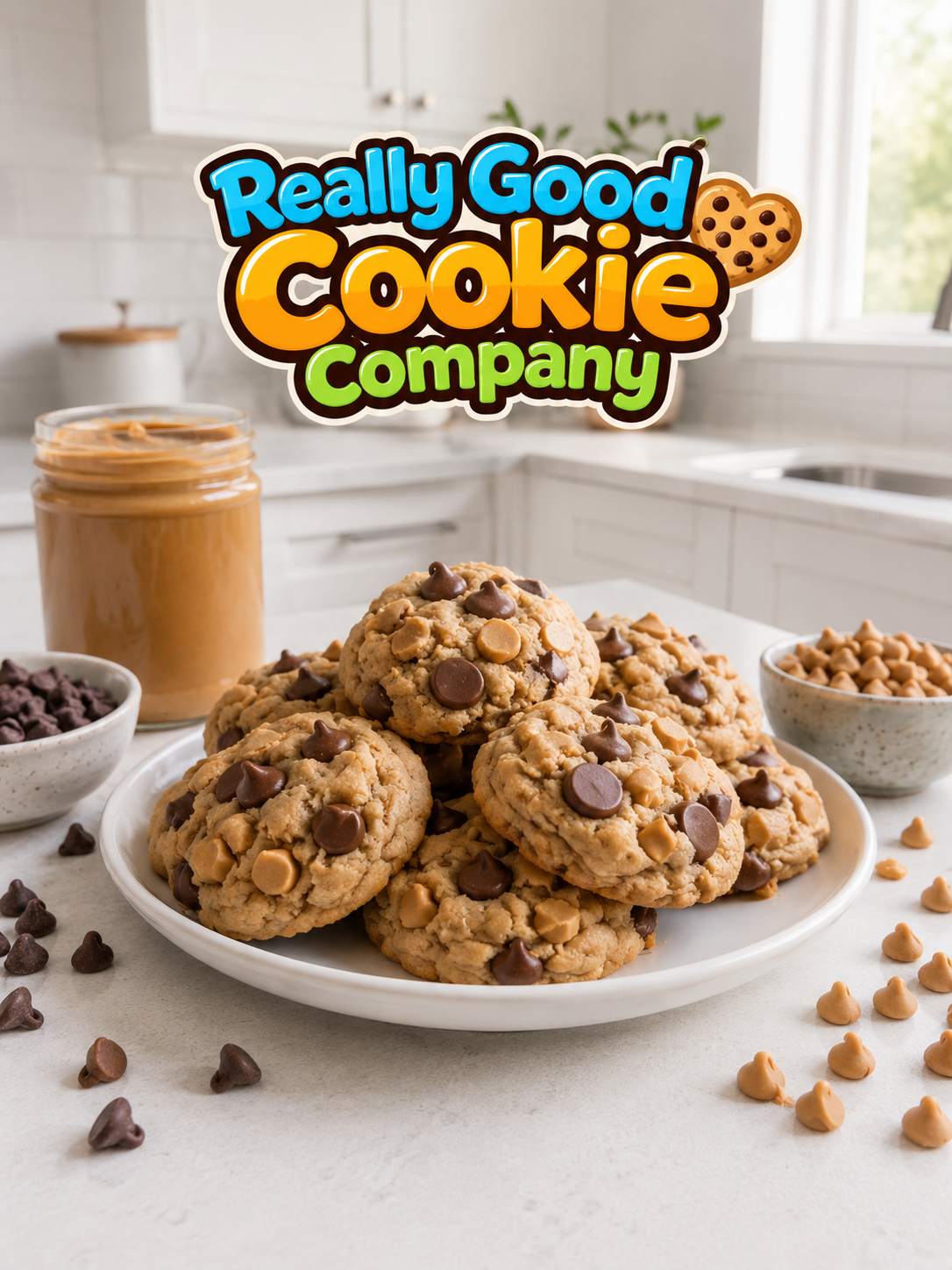 Half Dozen (6) Peanut Butter & Chocolate Chip Cookies