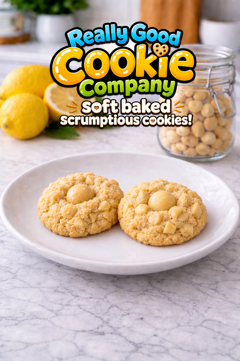 Lemon Macadamia Nut Cookies