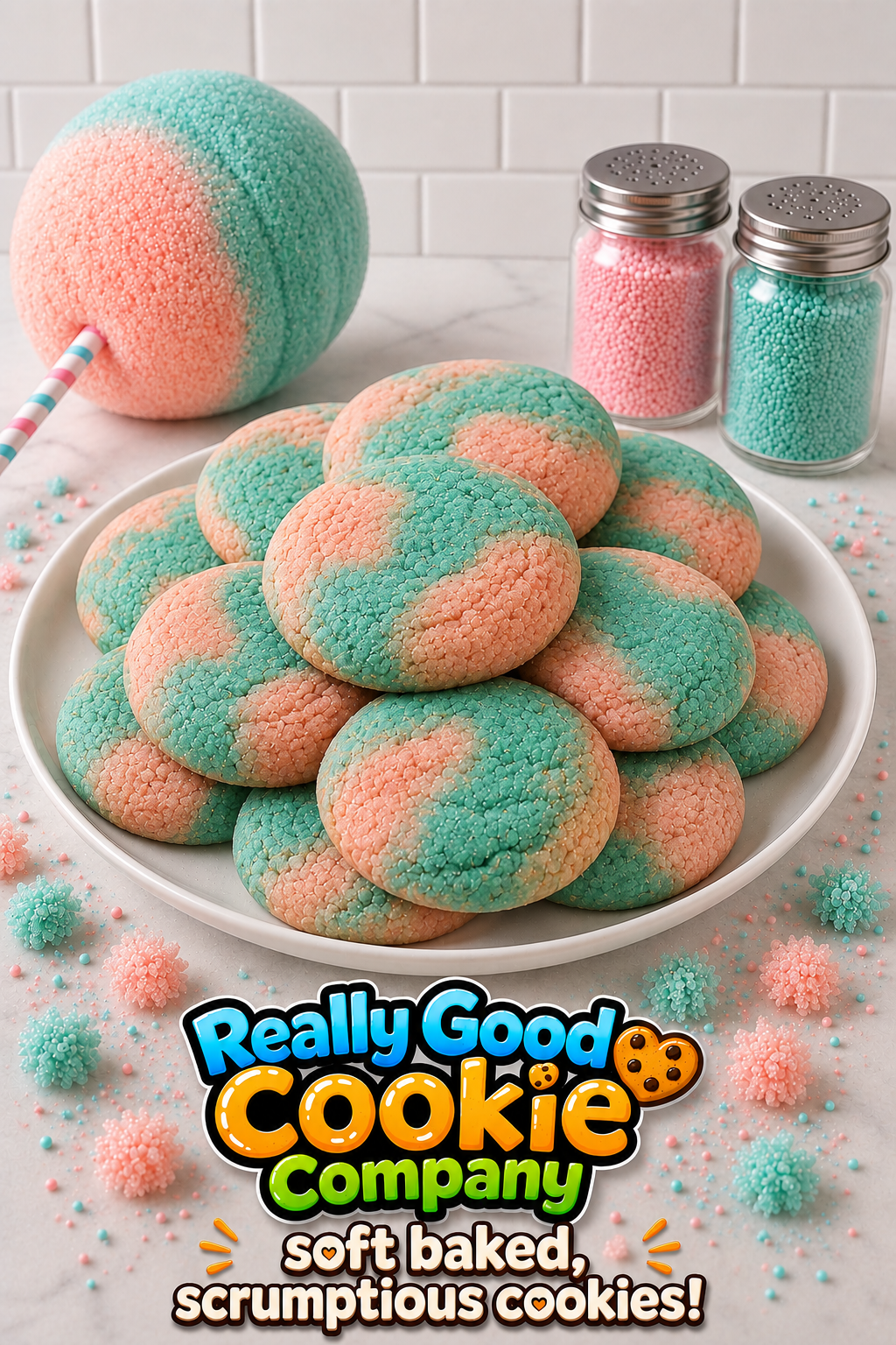 Cotton Candy Cookies