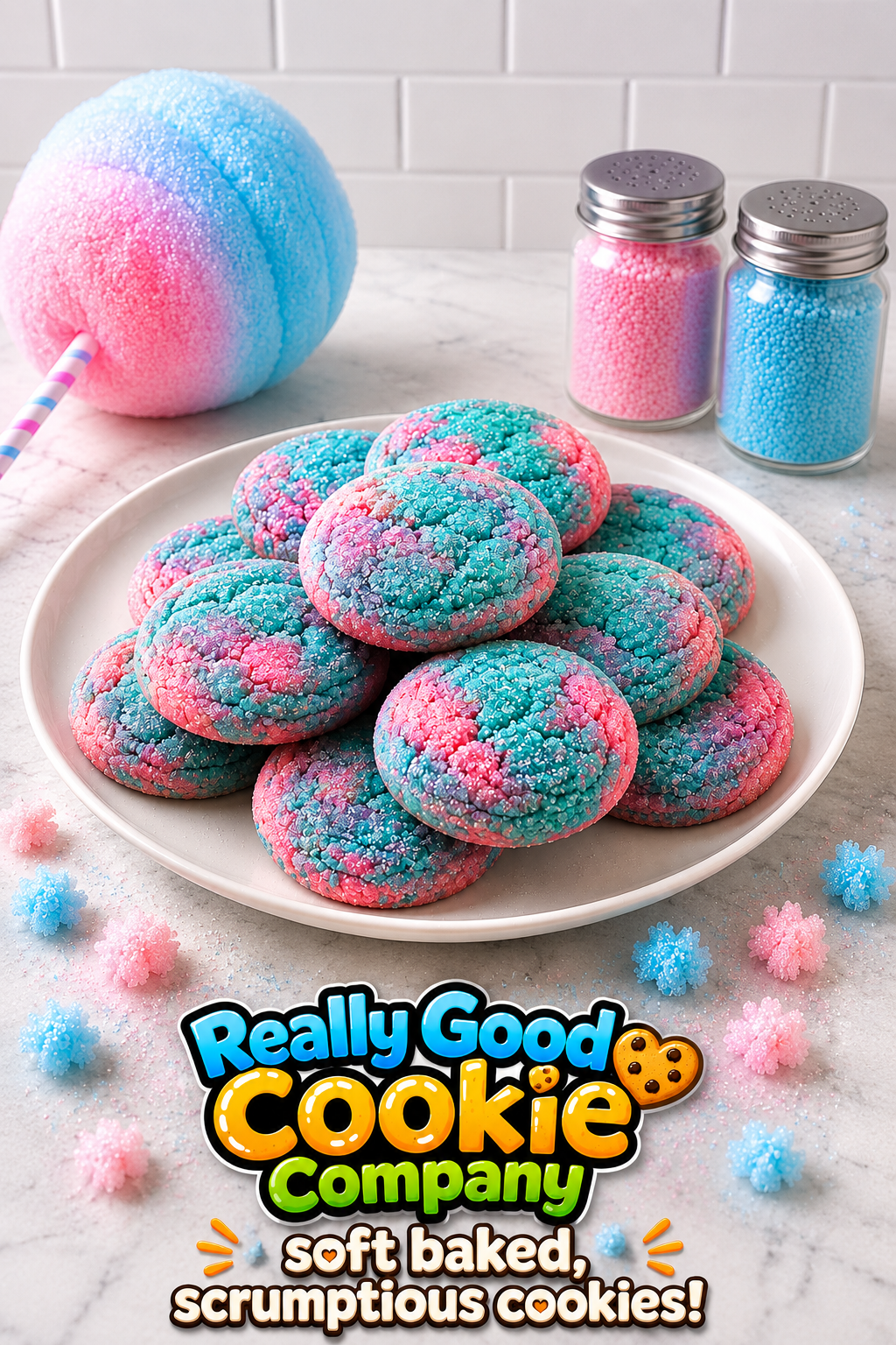 Cotton Candy Cookies