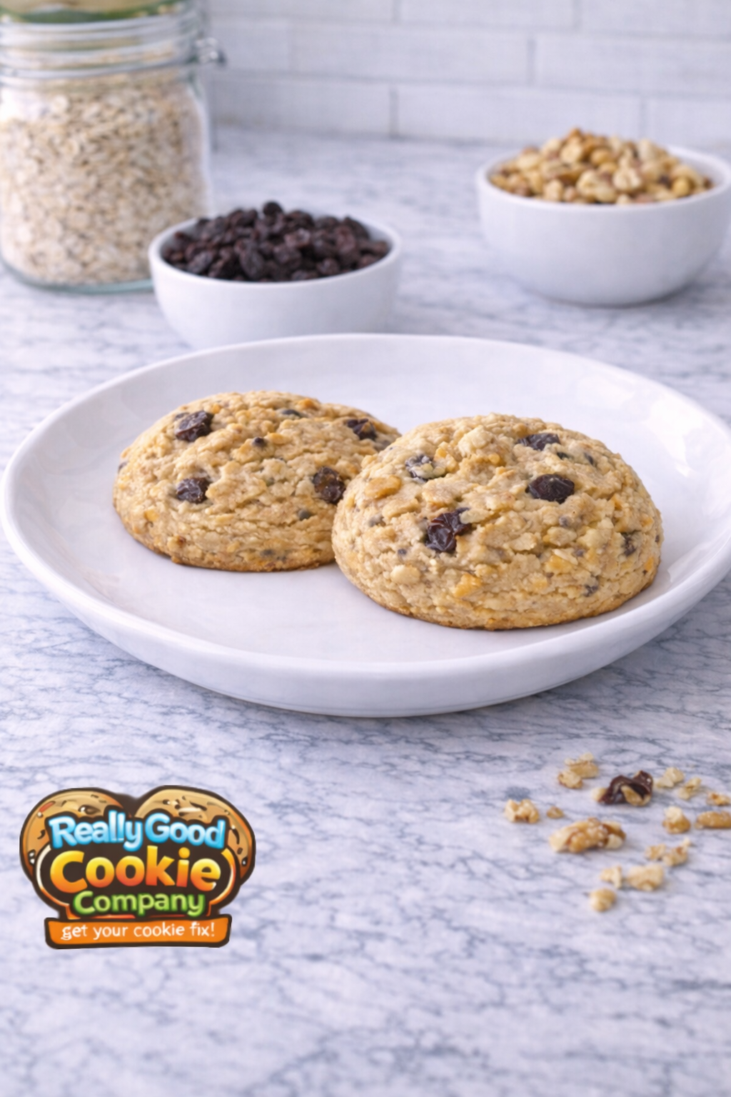 Half Dozen (6) Oatmeal Raisin with Walnut Cookies